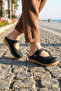 Summer Women’s Genuine Leather Insole Velcro Slippers