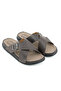 Men's Summer Faux Leather Single Buckle Adjustable Comfortable Sole Daily Slippers - 4