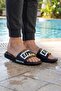 Men's Summer Pu Comfortable Sole Home Bathroom Garden Pool Beach Slippers