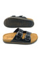 Women's Summer Faux Leather Two Buckle Adjustable Comfort Sole Daily Slippers - 7