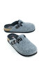 Women's Winter Comfortable Sole Single Buckle Adjustable Felt Home Garden Slippers - 2