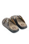 Men's Summer Faux Leather Two Buckle Adjustable Comfortable Sole Daily Slippers - 5