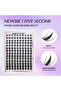 MIX 140 Natural Eyelash Clusters Wispy C Curl, Natural Cat-Eye Manga Style, Mixed Lengths 8-18mm, De - 5