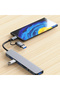 محطة إرساء 8 في 2 USB +Type C HUB مع محول مقبس صوت 3.5 ملم وقارئ بطاقة Micro SD للكمبيوتر المحمول ... - 5