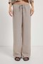 Women's Elastic Waist Cotton Mink Baggy Loose Trousers - 4