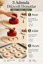 Donut Mold Dough Cutter 8.2 cm Practical Ring Shaping Tool (3 Pieces) - 3