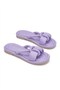 Lilac Puff Casual Women's Slippers - Soft Sole, Lightweight Flexible, Fluffy Ribbon Summer Sandals 026 - 6