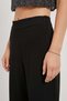Women's High Waist Wide Leg Black Palazzo Trousers - 4