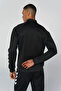 سترة رياضية للرجال باللون الأسود 921133-2001 Hmlfalconzo Zip Jacket - 3