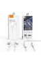 Half In-Ear Wired Headset - 3.5mm Audio Jack Earphones with In-Line Microphone & Remote Control Button - White - 8