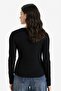 Slim Fit Slim Fit Basic Plain Casual Ribbed Camisole Long Sleeve T-Shirt E5767Ax - 4