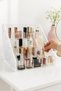Transparent Plexiglass 4-Tier Divided Stand – Cosmetic, Jewelry, Pen and Accessory Organizer 25 Compartments - 2