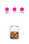 Duo Glass Storage Container Single Small Size 380 ml with Glass Lid (Sugar Bowl) - 5