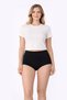 Women's Elastane High Waist Black Panties 665