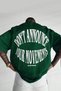 Men's Nefti Dont Announce Fluffy Print Crew Neck Oversize Salas T-Shirt