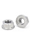 M8(10Pcs) 304 Stainless Steel Flange Lock Nuts, DIN6923, Serrated Non-Slip One-Piece Design for Auto - 3