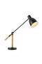 Marmo Wooden Detailed Black Study Table Lamp - 4