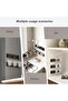 Kitchen Organizer,2 Pack Wall Mounted Wine Glass Holder Rack,Space-Saving Stemware Storage,Black - 4
