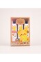 Teddy Bear Themed Patterned Rollerball Pen & Highlighter Set
