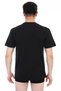 Men's Deep V-Neck Black T-Shirt 0936 - 5