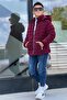 Boy's Detachable Hooded, Densely Stitched Nova Fabric Winter Puffer Coat Km4016 - 5