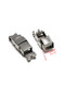 5x3mm inner size 5Pcs Stainless Steel Crimp Cove Clasps Cord Leather Clip Silicone Bracelet Jaw Hook - 5