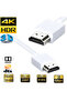 كابل HDMI قصير بطول 1.5 متر، يدعم دقة 4K، أبيض، HDMI 2.0 مع منفذ إيثرنت، يدعم HDMI ARC وCEC، متوافق مع PS5 - 8