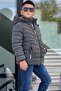 Boy's Detachable Hooded, Densely Stitched Nova Fabric Winter Puffer Coat Km4016 - 3