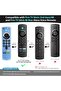 غطاء حماية من السيليكون الأسود لجهاز التحكم عن بعد Fire Stick 4K MAX/ حافظة جهاز التحكم عن بعد Fire TV من الجيل الثالث متوهجة في الظلام - 2