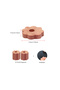 10PCS Flowers Rings 100% Cedar Blocks for Clothes Storage, 10 Cedar Wood Flowers Rings with Light F - 6
