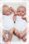 48CM open eyes Lily NPK 18inch Irys & Lily Twins Reborn Baby Doll Handmade 3D Skin Multiple Layers P - 4