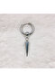Silver Cone Pendant Earrings Stainless Steel Ear Hoops for Men and Women - 3