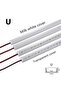 U Milky cover 6500K 1PCS LED cabinet bar light 5730 5630 36LEDs Kitchen light under furniture 12V DC - 3