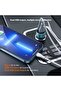 CC528 Dual USB Metal Car Charger - 2.4A Fast Charging - 12V-24V - Blue - 5