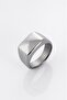Silver Rectangular Men's Ring