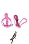 Sultan and Paradise Parrot Collar – Elastic Set, Pink - 6