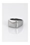 Silver Rectangular Men's Ring - 2