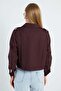 Pleated Double-Breasted Collar Cropped Trench Coat - 8