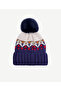 Fleece-Lined Knitted Patterned Beanie