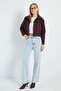 Pleated Double-Breasted Collar Cropped Trench Coat - 4