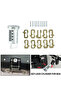 Motorcycle Lock Cylinder Aluminum Core Plug Top Case Box Saddlebag Trunk Key Cylinders For BMW R1...