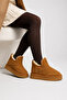 Lusso Thick Sole Winter Women's Boots with Fur Inside - Tan - 3