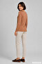 Women's Elegant Slim-Fit Viscose T-Shirt - Dark Mink - 5