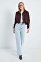 Pleated Double-Breasted Collar Cropped Trench Coat - 3
