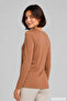 Women's Elegant Slim-Fit Viscose T-Shirt - Dark Mink - 2