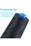 Black Black Sewing Thread 100% Polyester 3000 meters/3280 Yards/Spool of Yarn, 4pcs(12000m/13120yds) - 3
