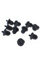 10PC Black 6.35mm Audio O Jack For PC AV Equipment Cellphone DVD Microphone Socket Dust Cover - 4