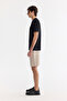 Men's Black Crew Neck Printed Bi-Stretch Interlock Regular Fit T-Shirt A61Y1082 - 3
