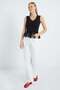 Lace V-Neck Slim Fit Blouse - 3