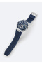Men's Navy Blue Gift Boxed Silicone Cord Wristwatch B009043 - 3